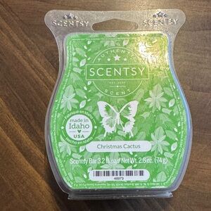 Scentsy Christmas Cactus Green Scented Bar